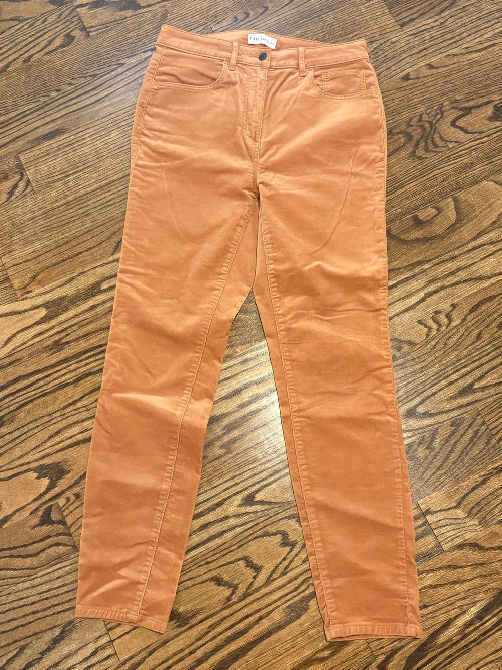 LOFT High Rise, Curvey Fit Jeans in Warm Rust